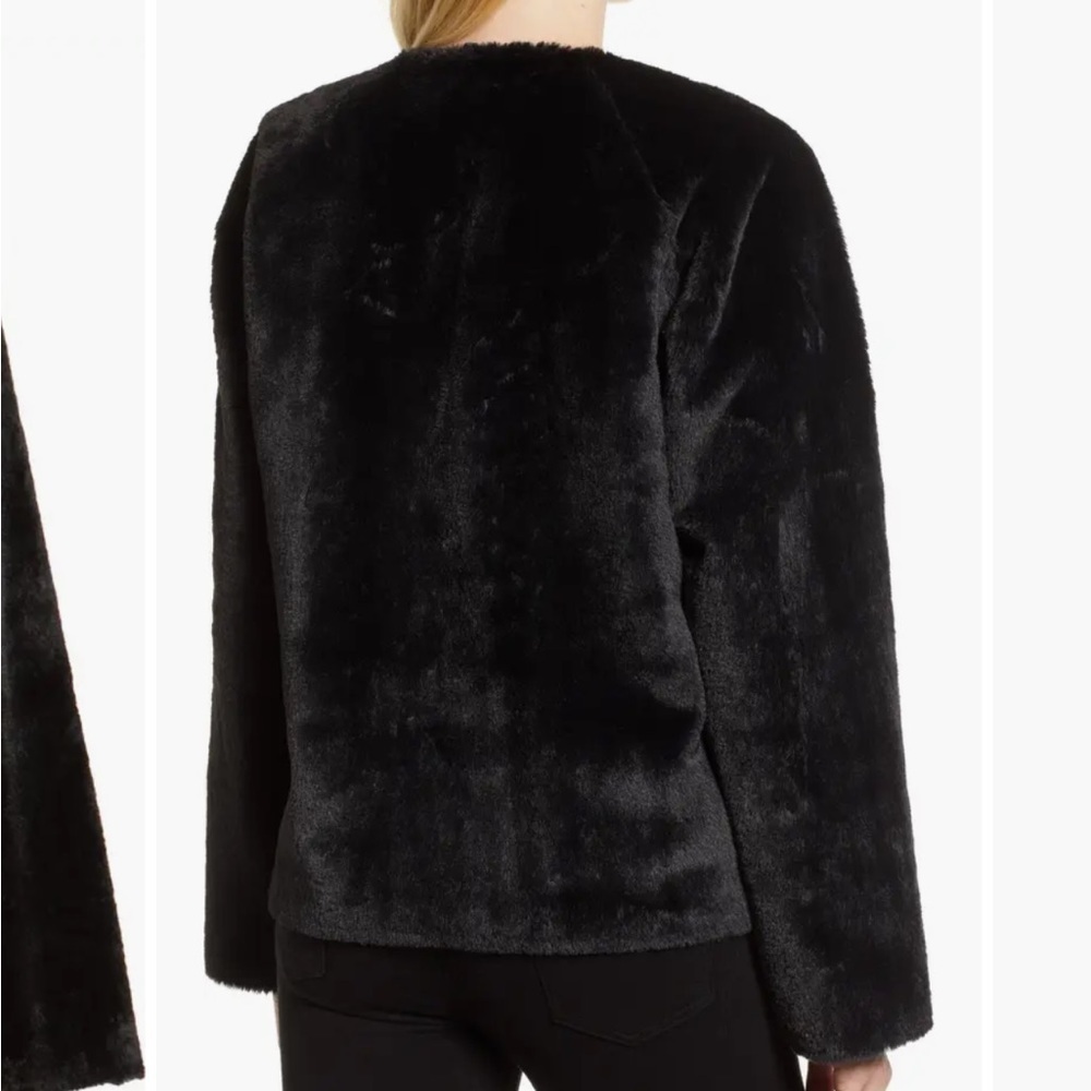 Velvet by Graham & Spencer Colorblock Faux Fur Jacket L - Picture 5 of 11